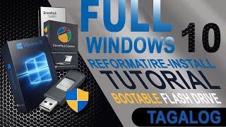 How to Full Re-Format or Re-Install your PC using Bootable Flash Drive TAGALOG