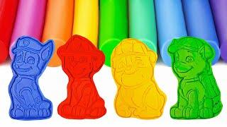 Playing with Paw Patrol Play Doh & Candy Bowls | Learn Colors | Preschool Toddler Learning Video