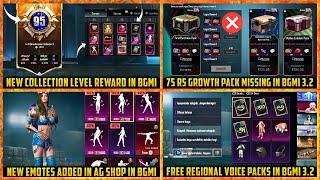  New Collection rewards in BGMI 3.2 | Free Ag Emotes and Regional Voice packs in BGMI New Update