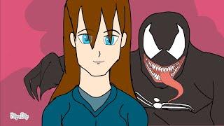 Venom Hitting Anime gir turns into she venom