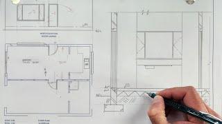 How to draw a Civil Floor Plan, Elevation and Sectional Elevation - HSE | Page 5-12 | Grade 11