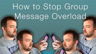 How to Turn Off Notifications on Group Messages