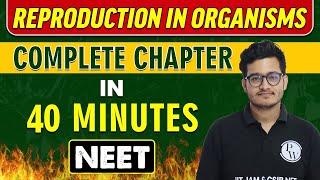 REPRODUCTION IN ORGANISMS in 40 minutes || Complete Chapter for NEET