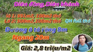 Bán đất thổ cư Diên Đồng, Diên Khánh|Đất nền Diên Khánh|Đất Diên Đồng giá rẻ