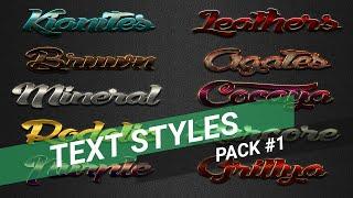 Photoshop Text Styles & Effect (Pack #1) (Free Download)