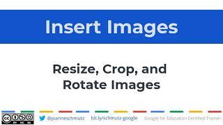 Insert Image on Google Document and Resize, and Crop