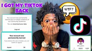 How To Get Your TIKTOK ACCOUNT UNBANNED in 2022! *Updated* 