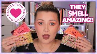 I HEART REVOLUTION SCENTED OMBRE BLUSHERS & HIGHLIGHTERS! | Luce Stephenson