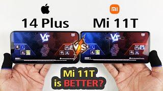 iPhone 14 Plus vs Mi 11T PUBG MOBILE TEST  - iPhone 14 Plus Worth BUYING For GAMING?