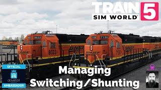 TSW5 How to manage switching/shunting operations in a big yard on San Bernadino