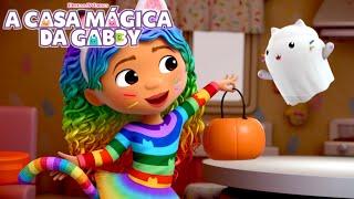 Fazendo Fantasmas de Banana para o Gatoween | A CASA MÁGICA DA GABBY | Netflix