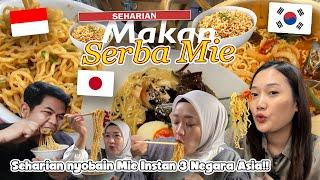 SEHARIAN MAKAN SERBA MIE!! SAMPE KELILING KE TIGA NEGARA ASIA!! 