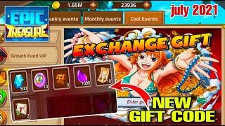 Epic Treasure New Gift Code 2021 | Epic treasure gift code july 2021