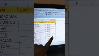 Excel product formula used #shortvideo #exceltricks #tricks #newshorts #trandingshorts