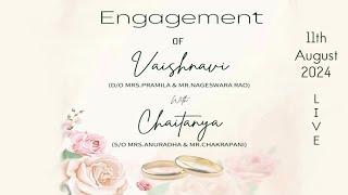 Vaishnavi & Chaitanya | Engagement | LIVE