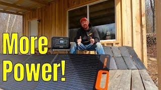 Power Your Worksite or Off-Grid Cabin - Grecell 200W and 80W Folding Solar Panels