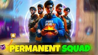 How to make permanent squad in free fire 2024 || how to make permanent squad in free fire