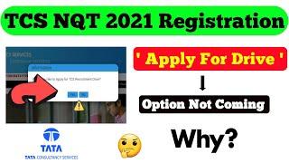 'Apply for Drive" Option is Not Coming || TCS NQT 2021 Registration || Chandan Patel