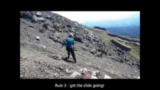 Beginners guide to descending steep scree