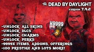 Hack DBD 7.4.2: ALL PERKS/PRESTIGE 100/UNLOCKER SKINS/LEGACY/ITEMS/ADDONS/CHARACTERS | SHOWCASE