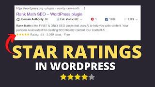 How To Add Star Ratings In WordPress Posts | Star Rating Schema