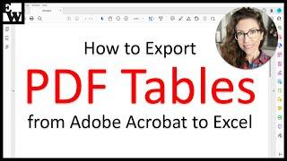 How to Export PDF Tables from Adobe Acrobat to Excel (PC & Mac)