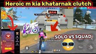 Solo vs Squad In Heroic 3 star  Hard enemy clutch  full gameplay @akashjod94