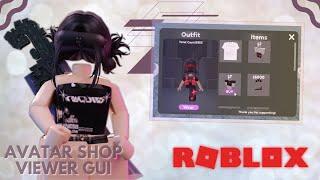 How to Make an Avatar Outfit Viewer Shop GUI on ROBLOX (Avatar Viewer GUI)