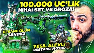 GELMİŞ GEÇMİŞ EN İYİ 7 SEVİYE GROZA VE NİHAİ SET GELDİ!!  ALEVLİ DESTANSI MOTOR! | PUBG MOBILE