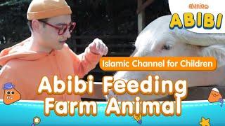 The Makers of Omar & Hana - Islamic Show Abibi - Abibi Feeding Farm Animals - Kids | Durioo+