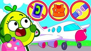 Safety Tips on the Airplane ️ || Kids Cartoon by Pit & Penny Stories 