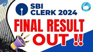 SBI Clerk Final Result 2024 OUT | SBI Clerk Mains Result 2024 | sbi clerk result 2024 | Aditya Sir