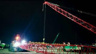 LOAD TEST & INSTALLATION CRAWLER CRANE SANY SCS800A (80 TONS - BRAND NEW) UNIT KE DUA ️