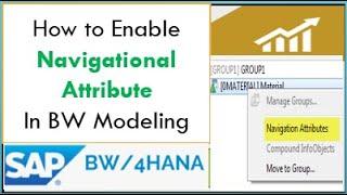 How to Enable Navigational Attribute in SAP BW Modeling in SAP BW/4 HANA | Rule for Nav. Attribute