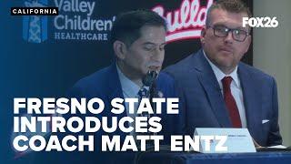 Fresno State holds a news conference to introduce Matt Entz as head coach