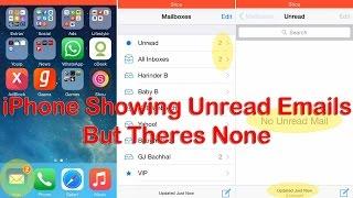 iPhone Showing Unread Emails Messages But There are none