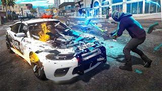 Annoying Cops with Explosives In GTA 5 RP