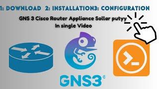 How to download Install gns3 | cisco router appliances | sollar putty download and installation