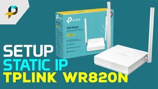 Setup TPLINK WR820N as a Static IP Router, IP Binding Method and Bandwidth Limit Management