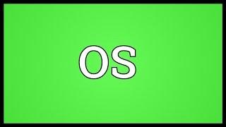 OS Meaning