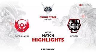 Bigetron Alpha vs Alter Ego HIGHLIGHTS MPL ID S13 | AE VS BTR