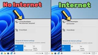 How to Fix "No Internet, Secured" in Windows 11 (2024 Quick FIX)