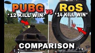 PUBG Mobile vs Rules of Survival Which is better? HIGH KILL GAMEPLAY!! BEST MOBILE GAME COMPARISON‼️