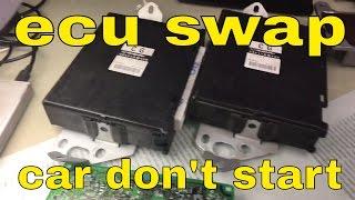 Subaru ECU swap car don't start and wrong vin