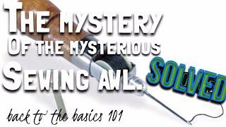 Sew awl instructional video.