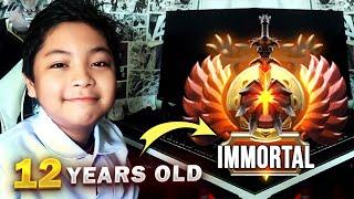 12 YEARS OLD KID GOT IMMORTAL RANK - NEW WORLD RECORD DOTA 2