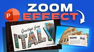  INSANE "Postcards" presentation in POWERPOINT with an INFINITE ZOOM