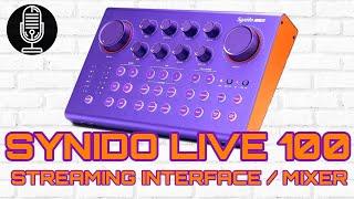 Synido Live 100 - Audio Interface / Mixer / Soundcard / Streaming Hub - Test / Review - IT'S PURPLE