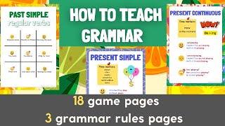 Teach grammar playing! Tic Tac Toe