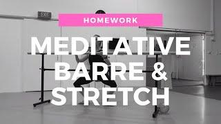 Follow along ballet barre and stretch!